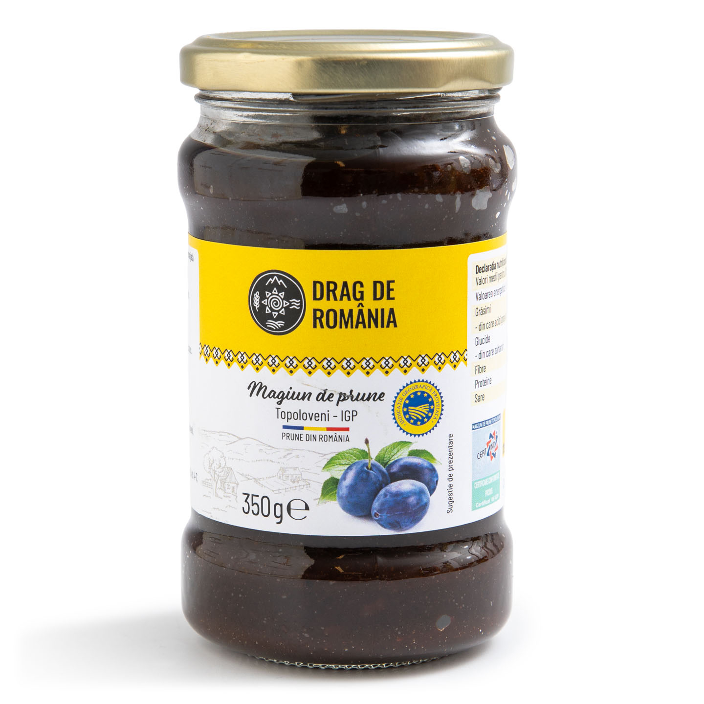 Magiun de prune Topoloveni IGP Drag de România 350g