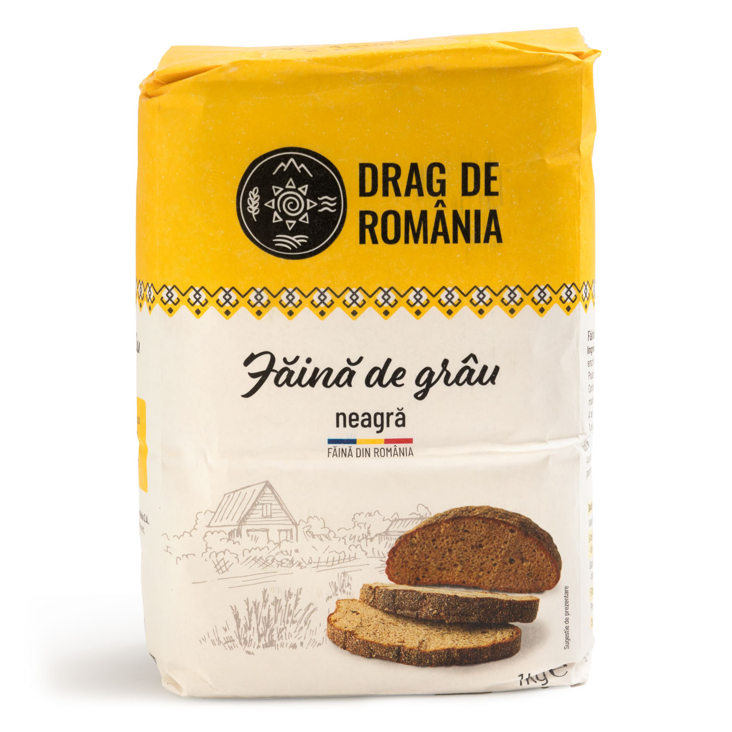 Făină neagră Drag de România 1kg