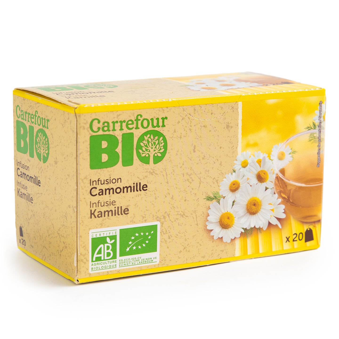 Ceai de mușețel Carrefour Bio 1.5gx20 plicuri