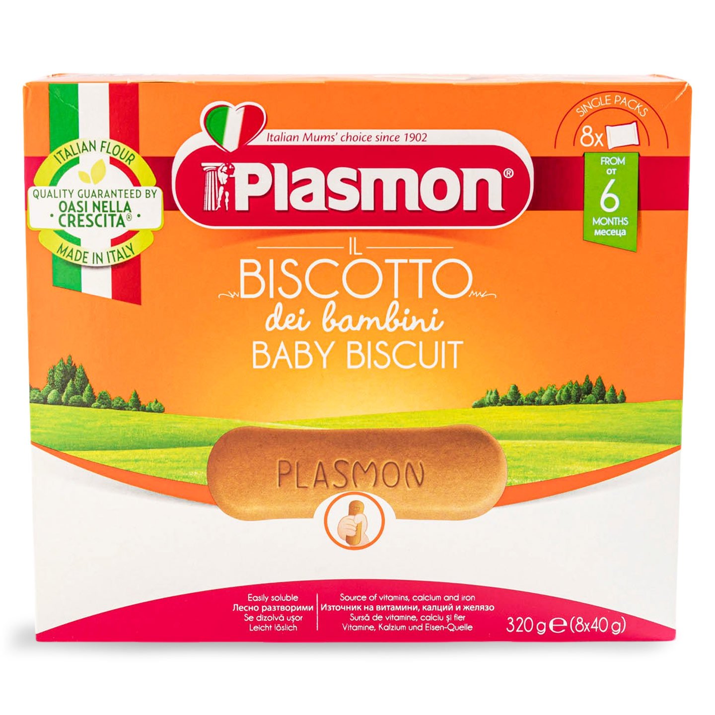 Biscuiți cu vitamine, +6 luni, Plasmon 320g