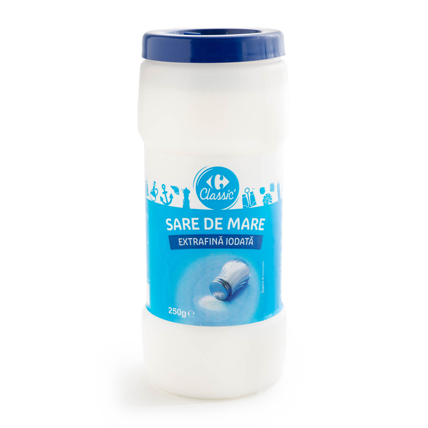 Sare de mare extrafină, iodată Carrefour Classic 250g