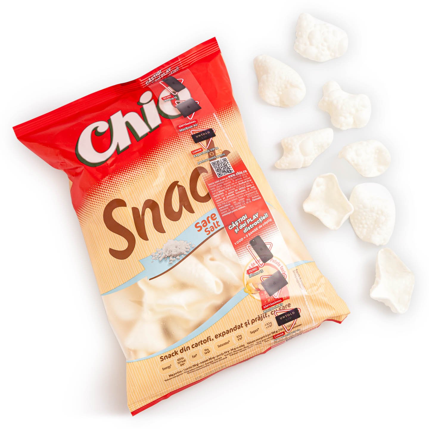 Chipsuri cu sare / cașcaval, Chio, 65g
