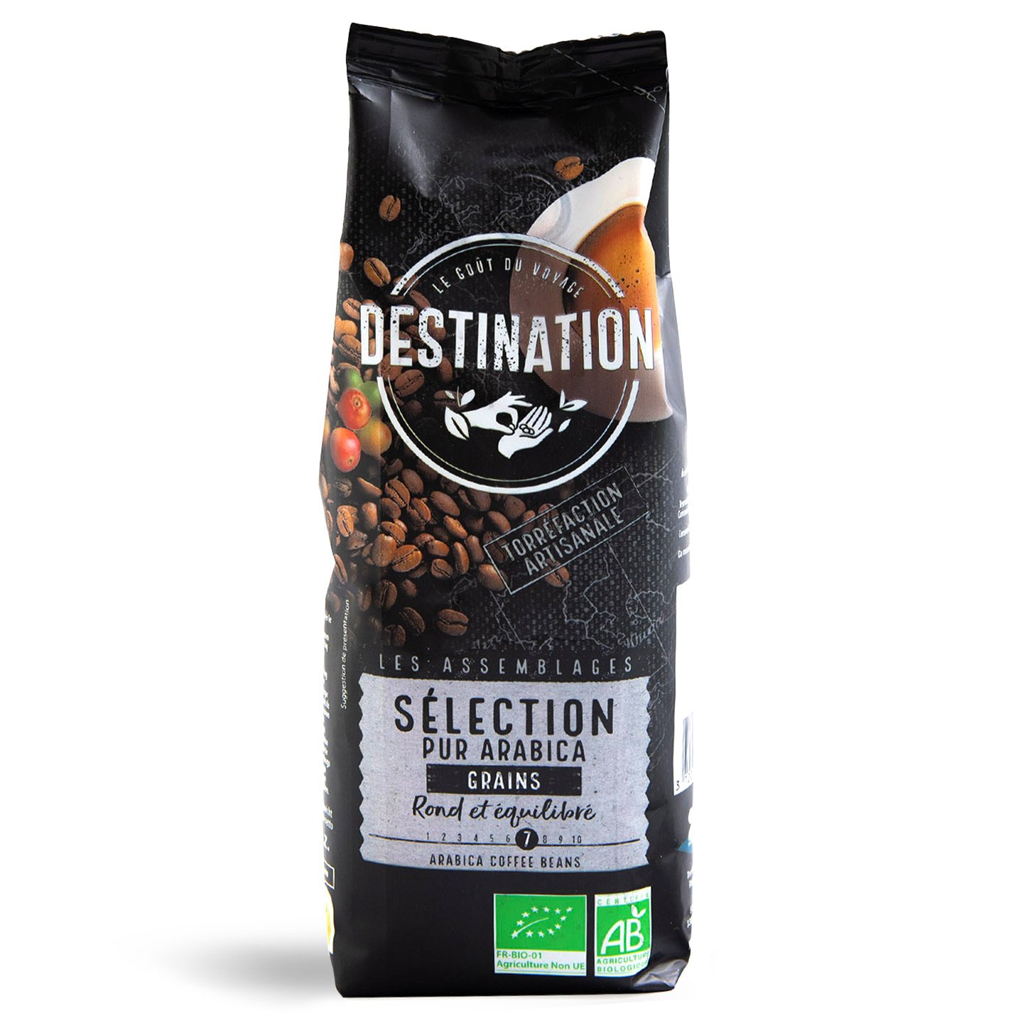 Cafea boabe arabica Bio Destination 250 g