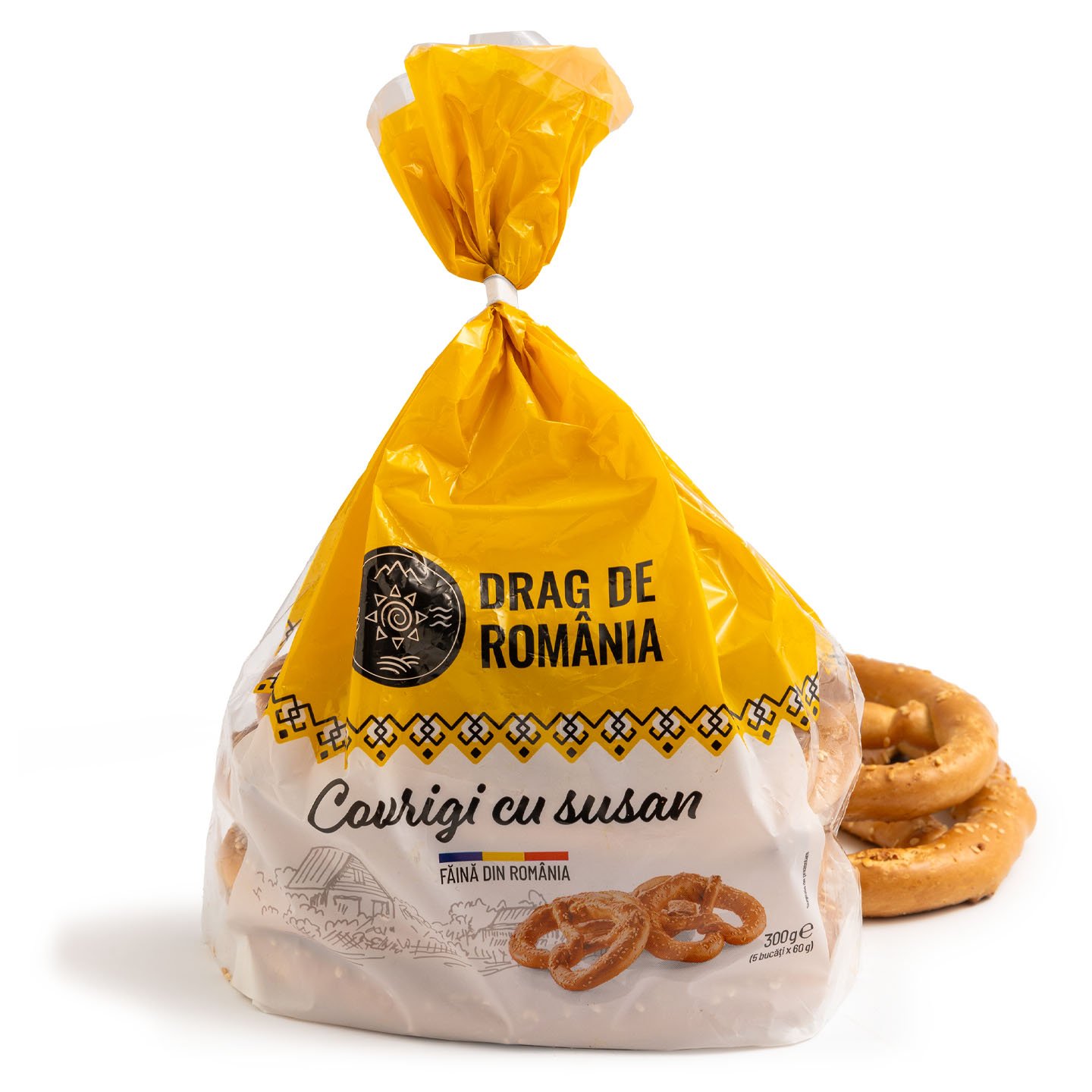 Covrigi cu susan Drag de România 300g