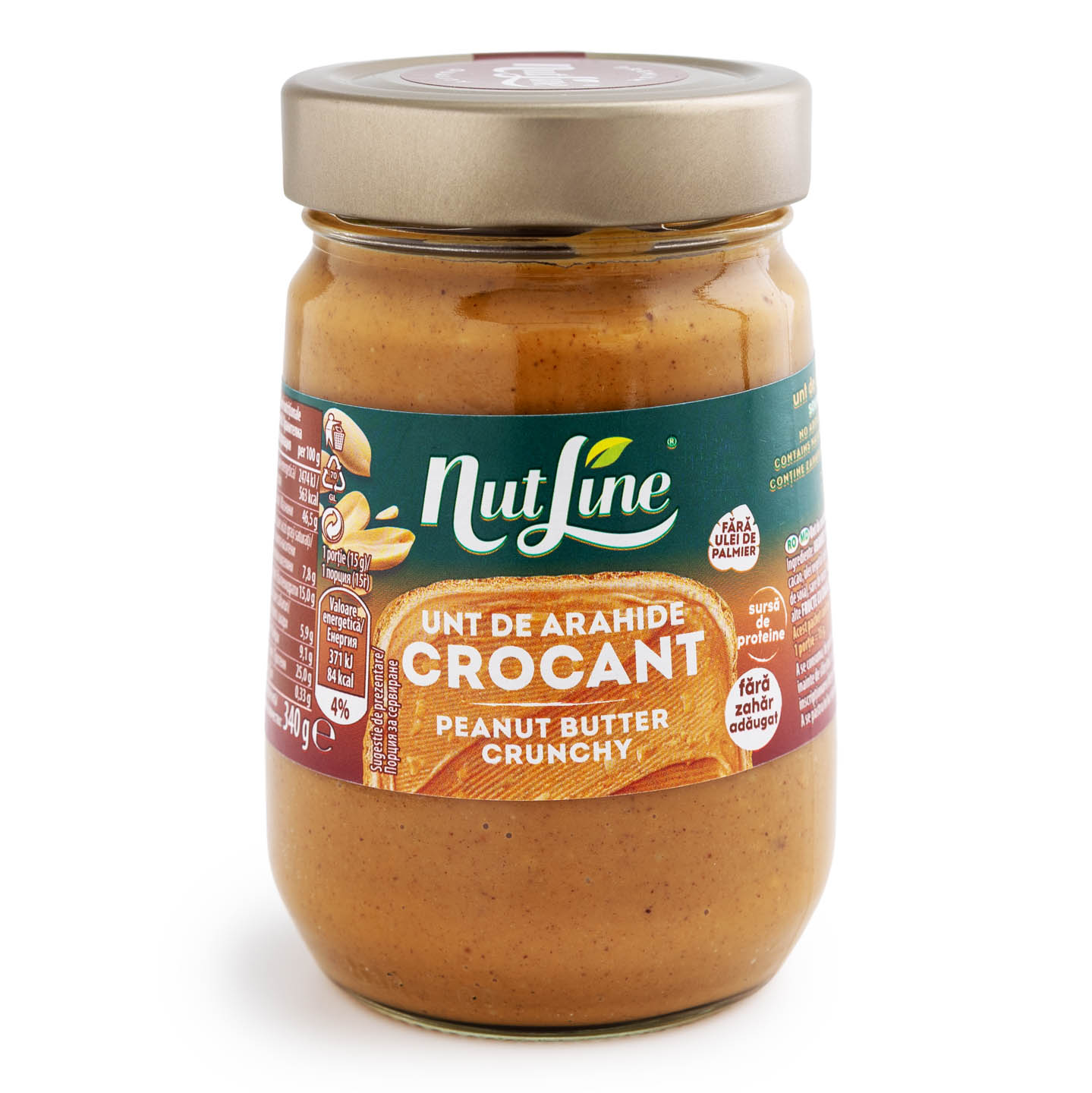 Unt de arahide crocant / cremos Nutline 340g