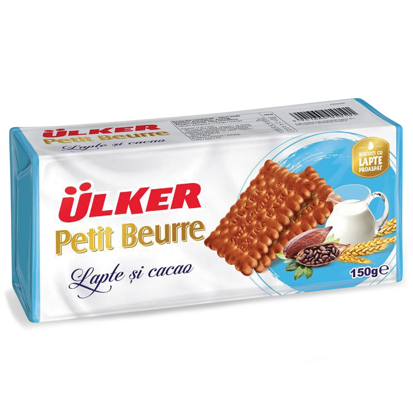 Biscuiți Petit Beurre cu lapte și cacao Ulker 150 g