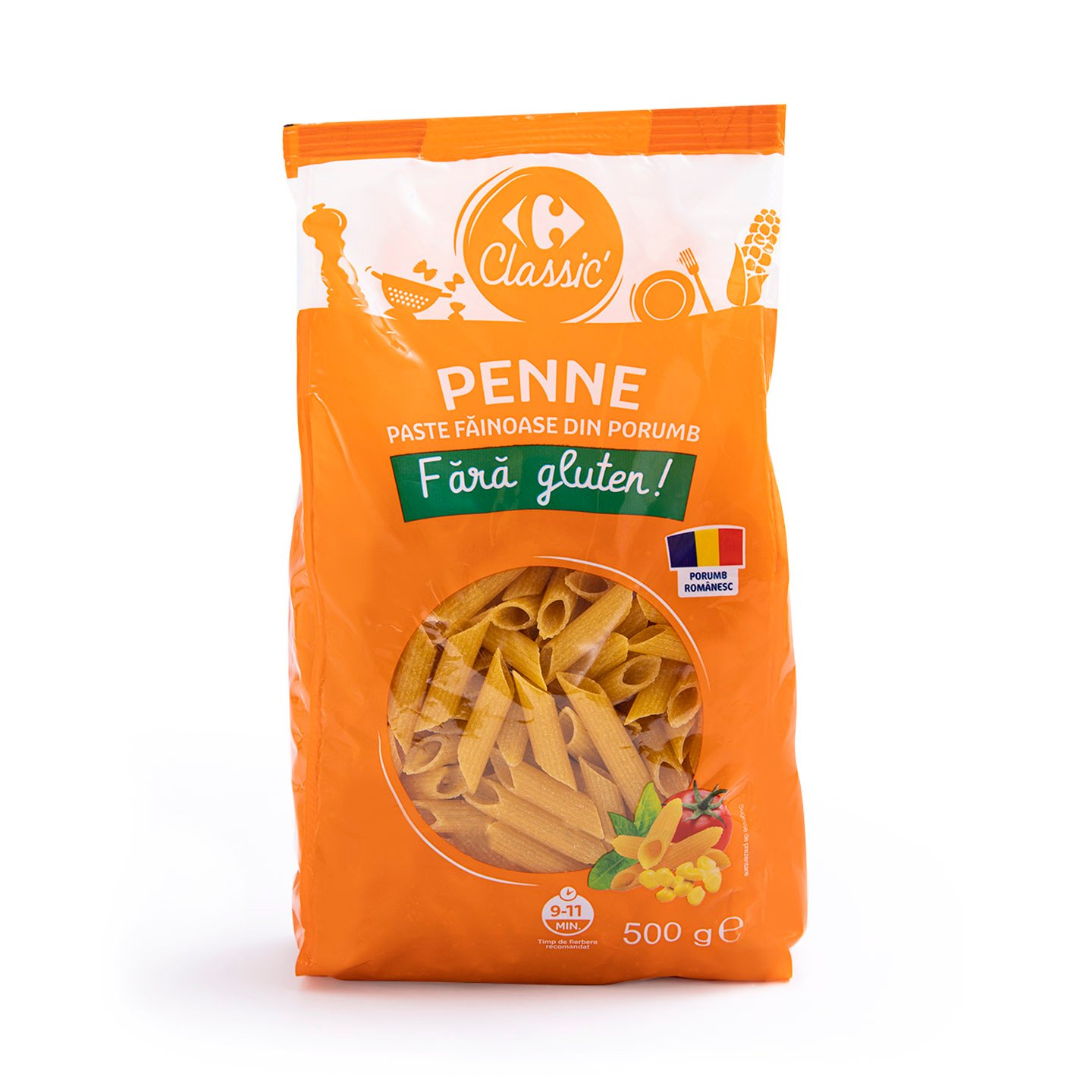 Penne fără gluten Carrefour Classic 500g