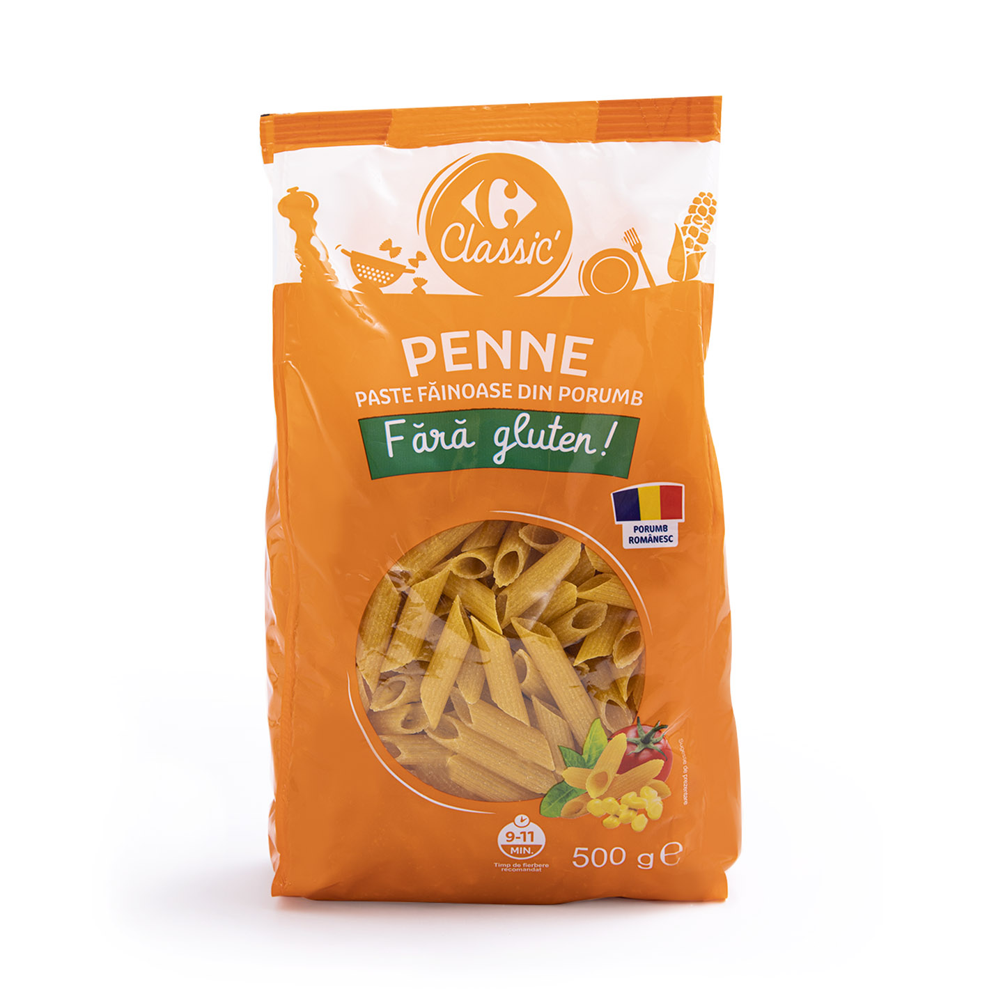 Penne fără gluten Carrefour Classic 500g
