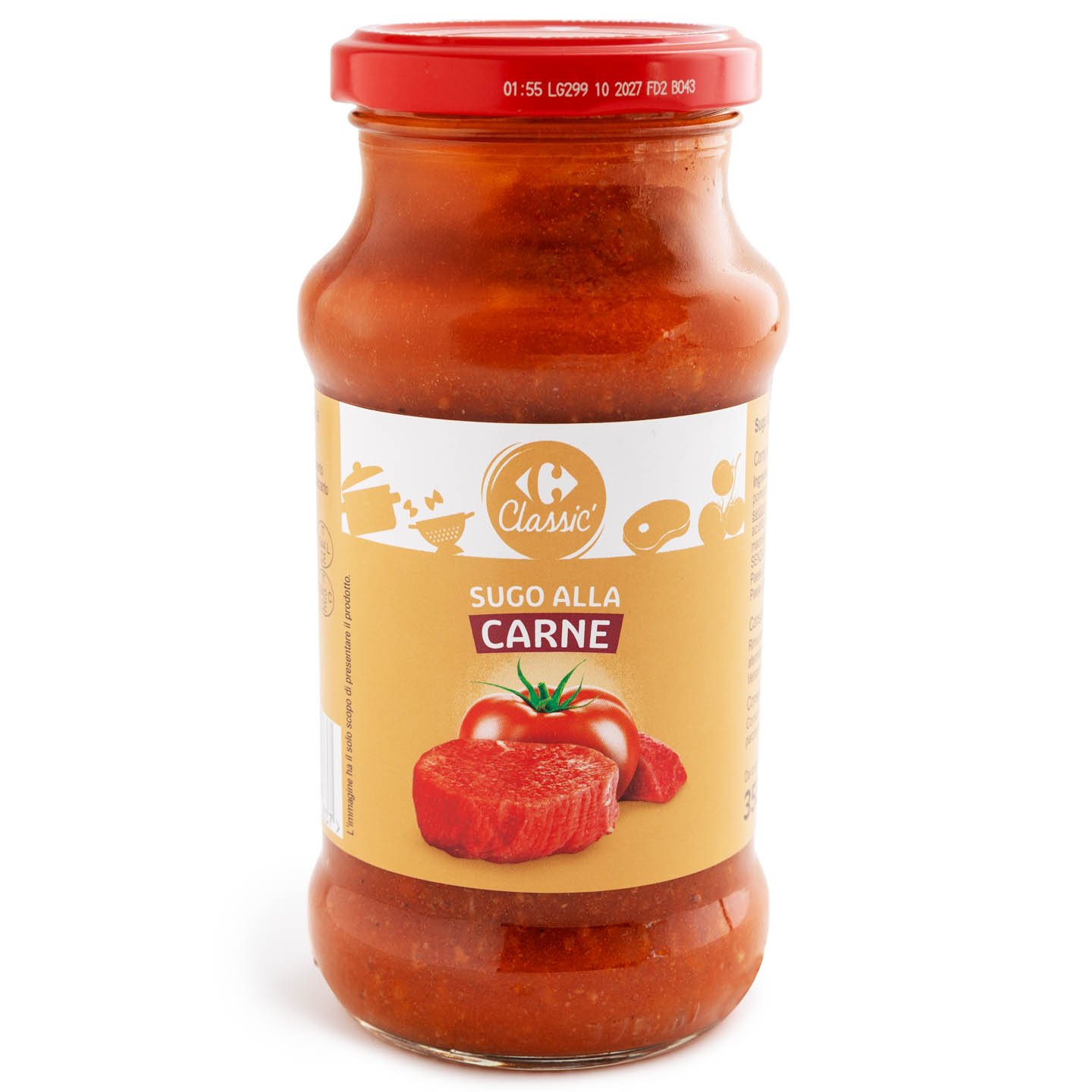 Sos de roșii cu carne Carrefour Classic 350g