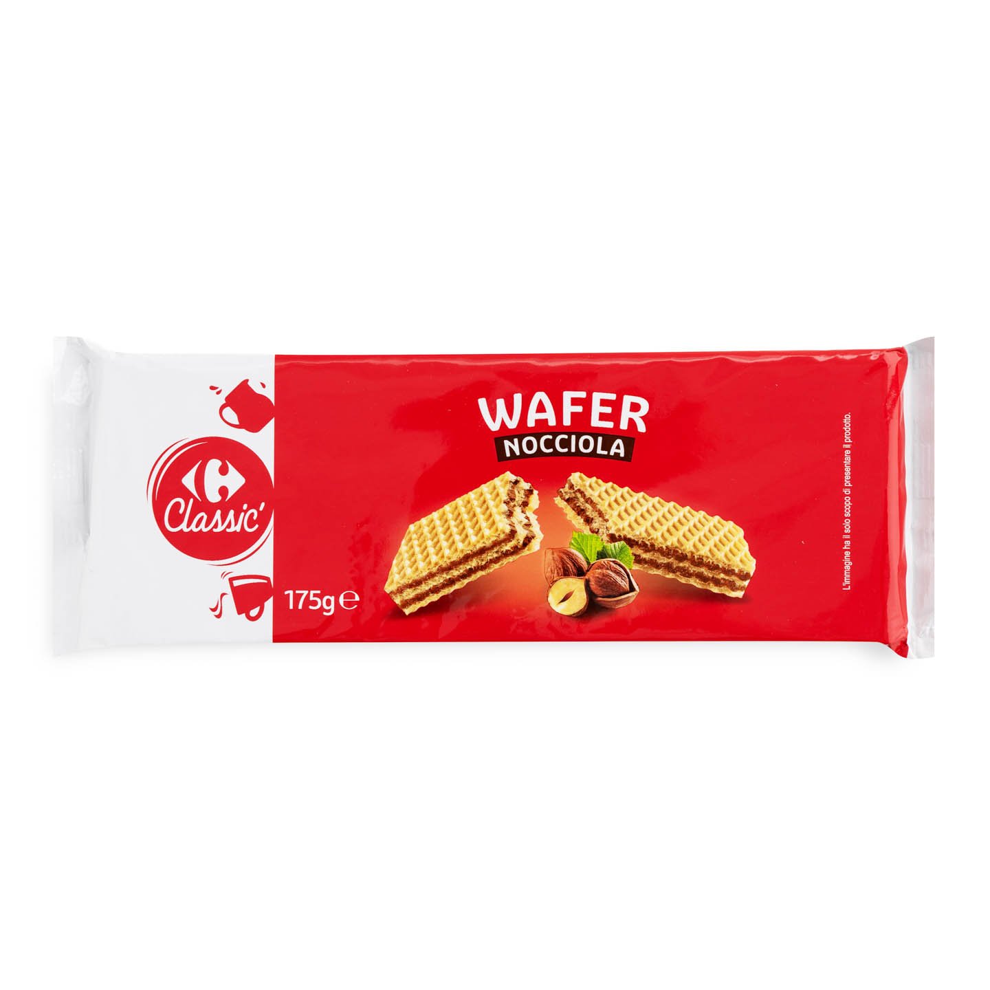 Napolitană cu alune de pădure, Carrefour Classic, 175g