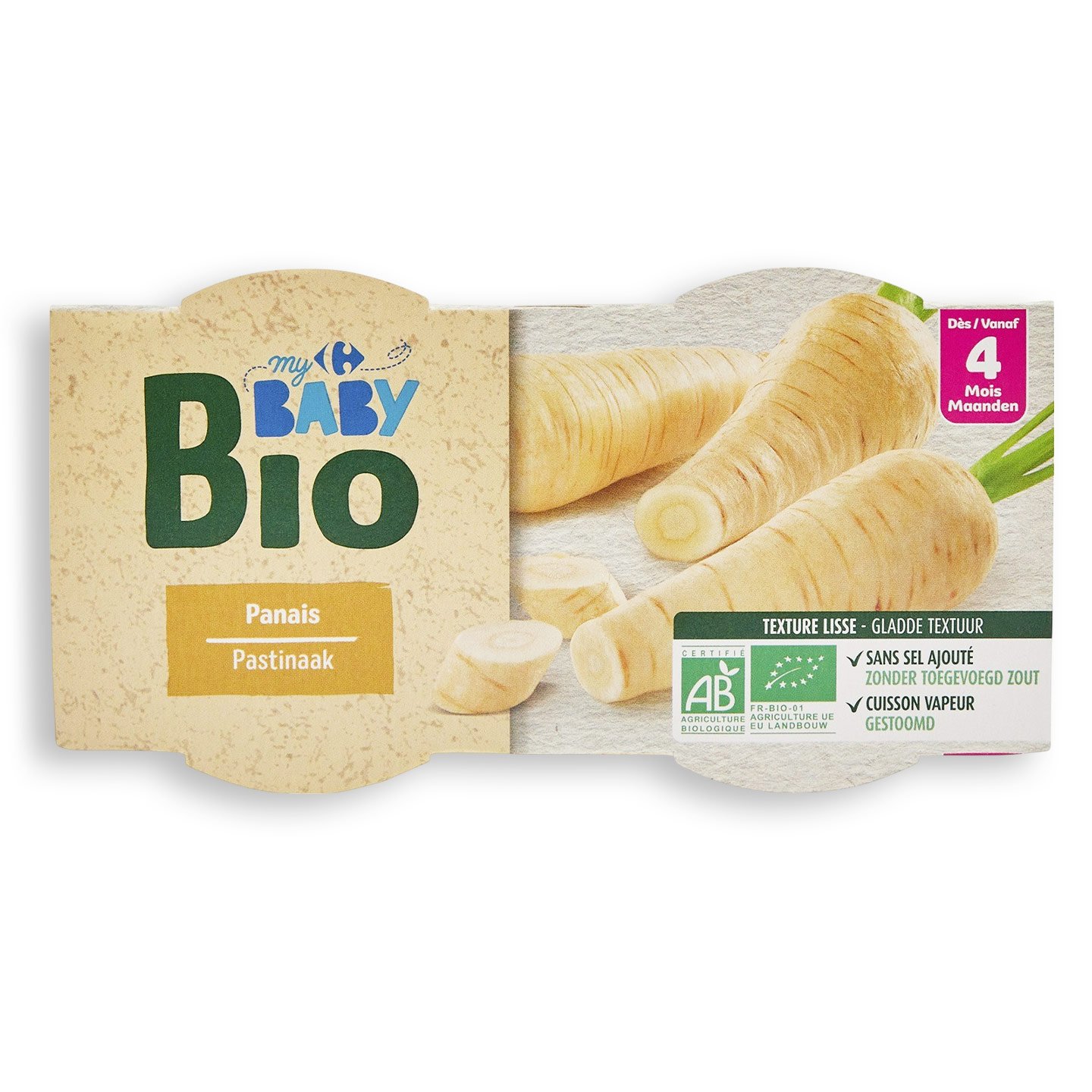 Piure cu păstârnac Carrefour My Baby Bio 240g