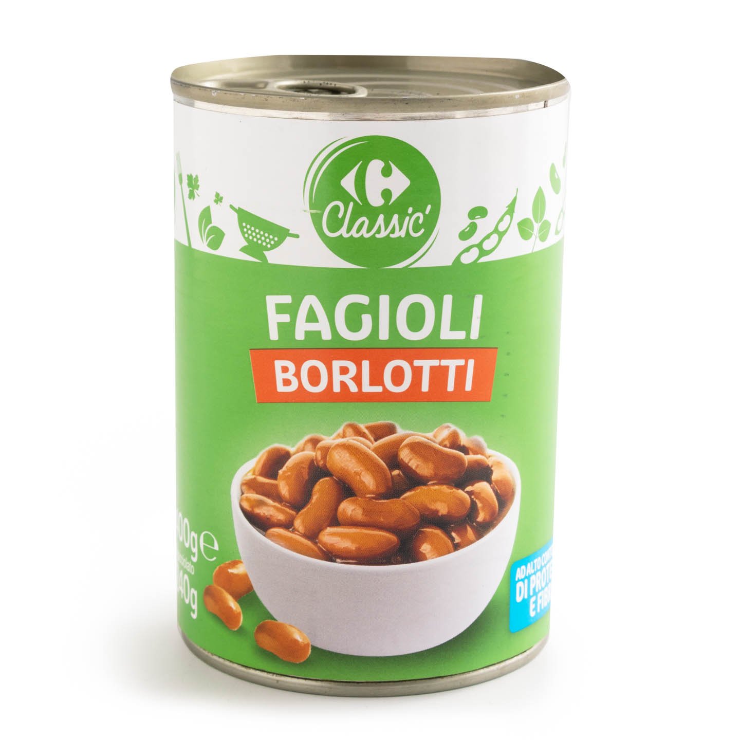 Fasole Borlotti Carrefour 400g