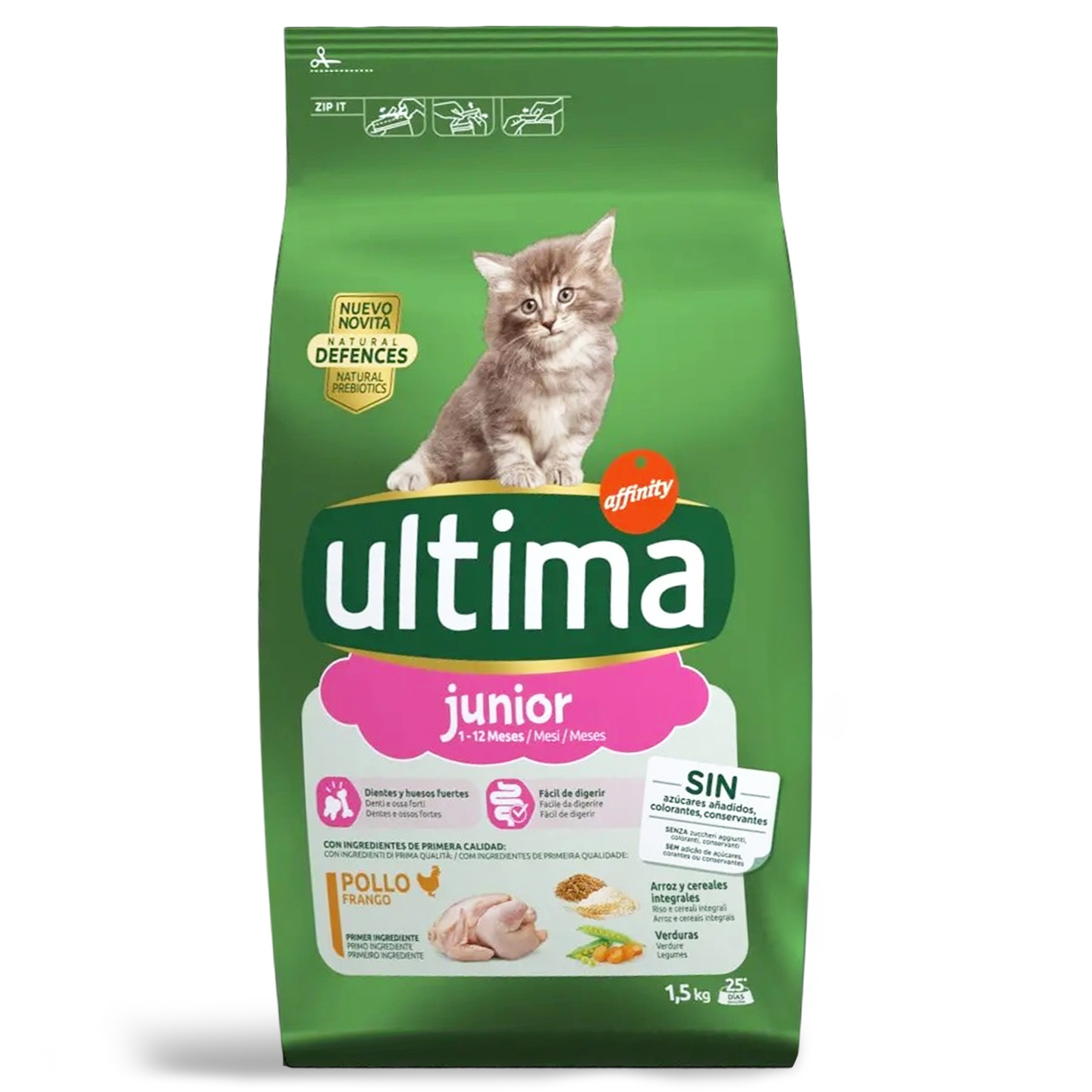 Hrană uscată pentru pisici Ultima 1.5kg, diverse sortimente