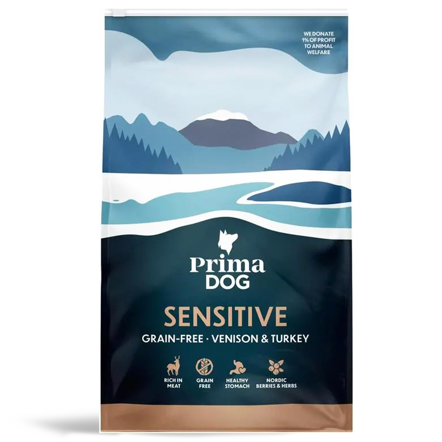 Hrană uscată pentru câini, cu vânat/ miel/ pui Prima Dog 3kg
