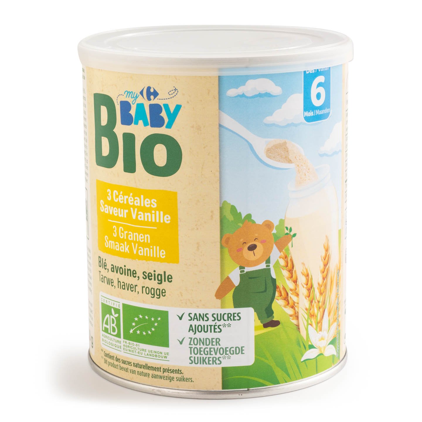 Cereale cu aromă de vanilie Carrefour My Baby Bio 220g