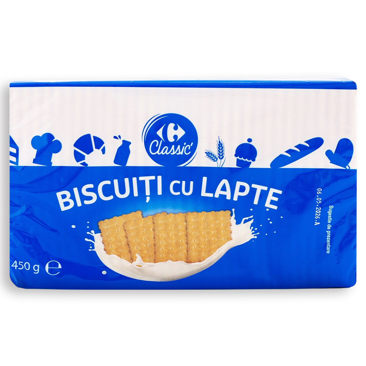 Biscuiți cu lapte Carrefour Classic 450g