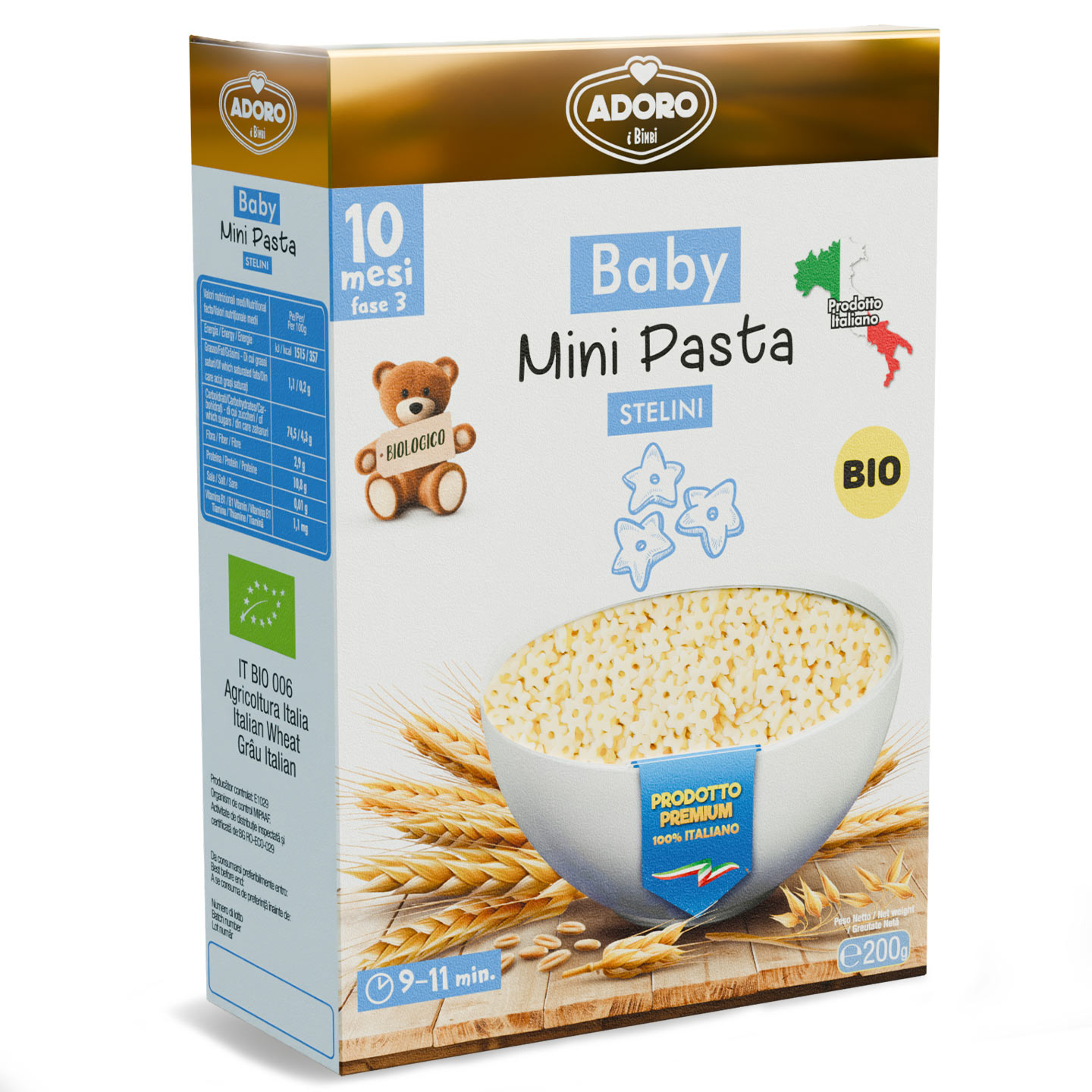Mini paste ecologice Adoro 200g