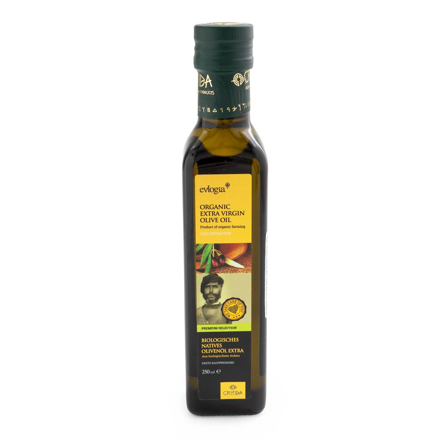Ulei de măsline organic extra virgin Critida, 250ml