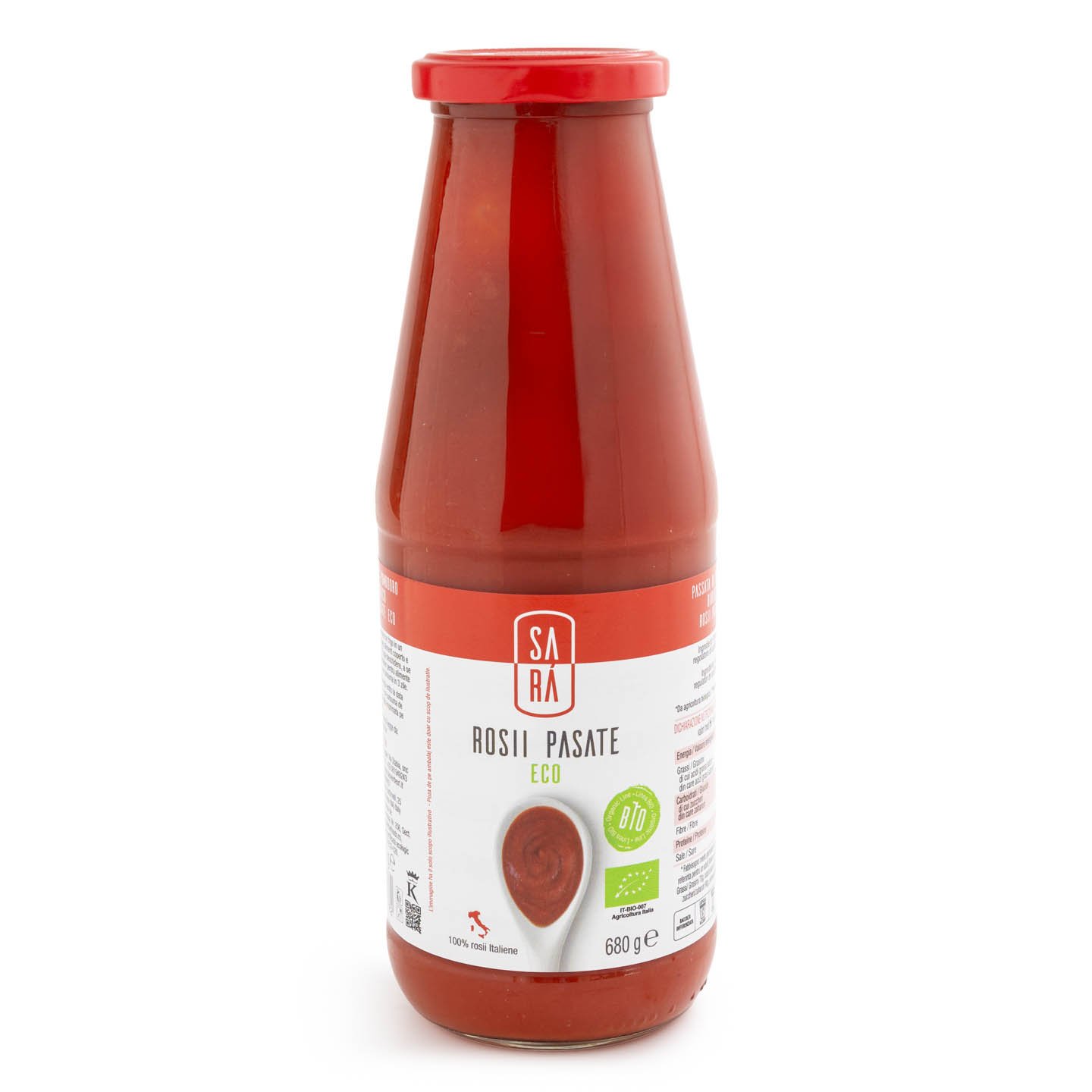 Roșii pasate bio Bioverde 680g