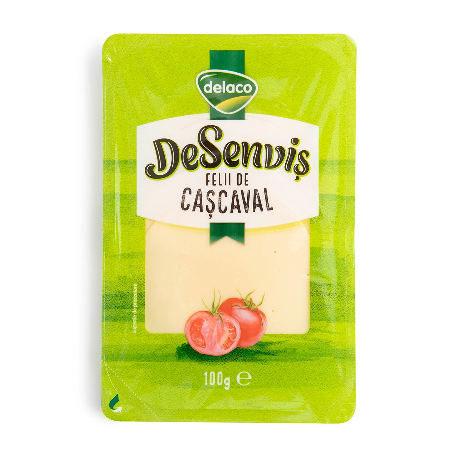 Cașcaval DeSenviș, felii Delaco 100g