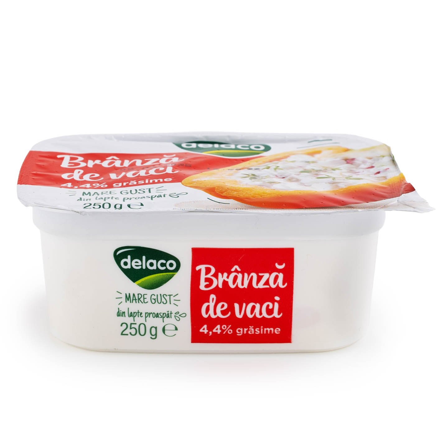 Brânză de vaci, 4.4% grăsime Delaco 250g