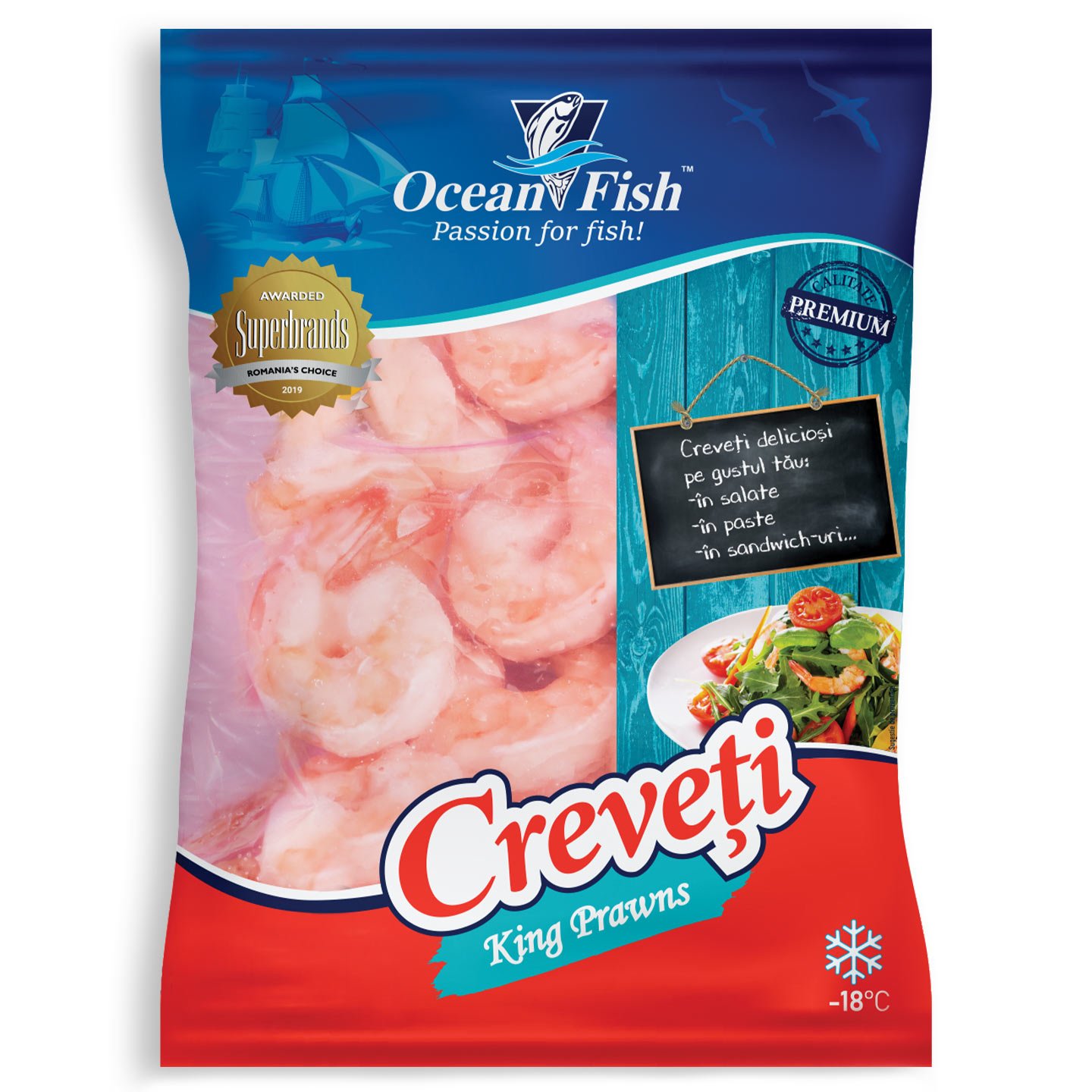 Creveți prefierți 16/20 Ocean Fish 500g