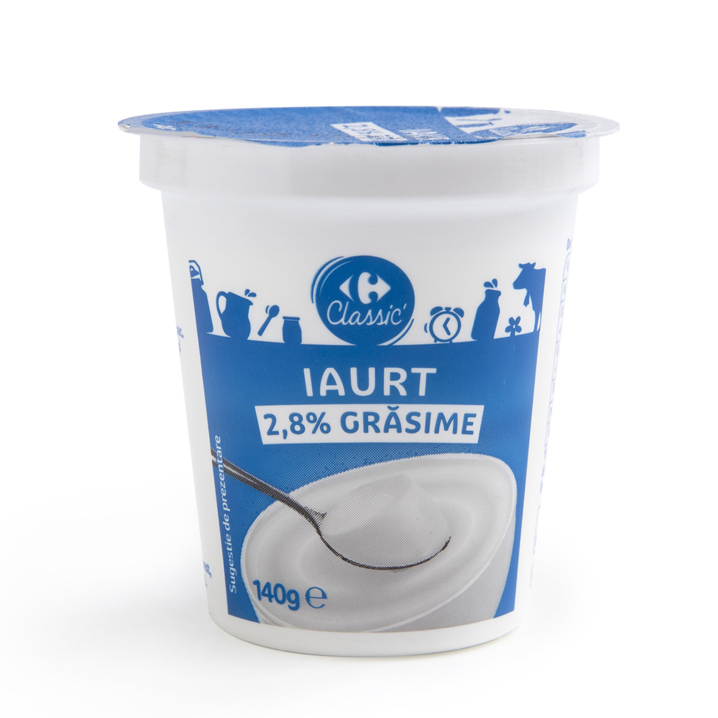Iaurt, 2.8% grăsime Carrefour Classic 140g
