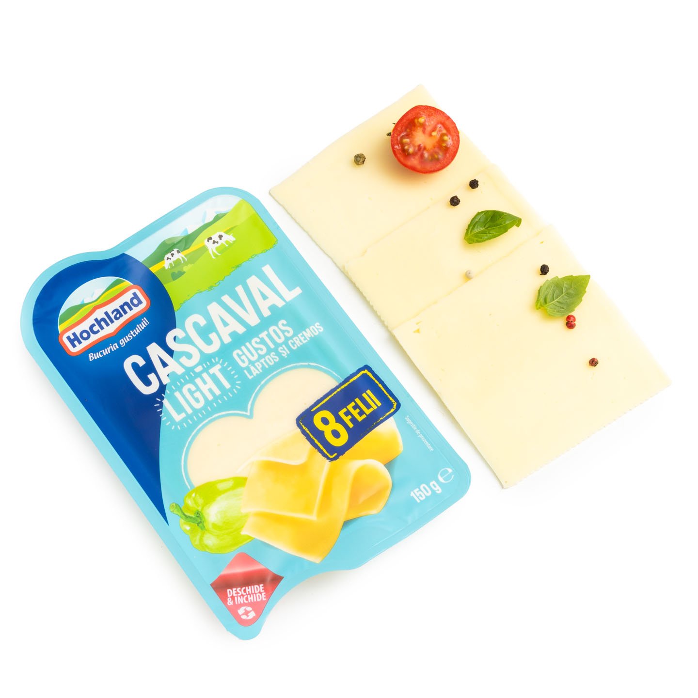 Cașcaval light felii Hochland 150g