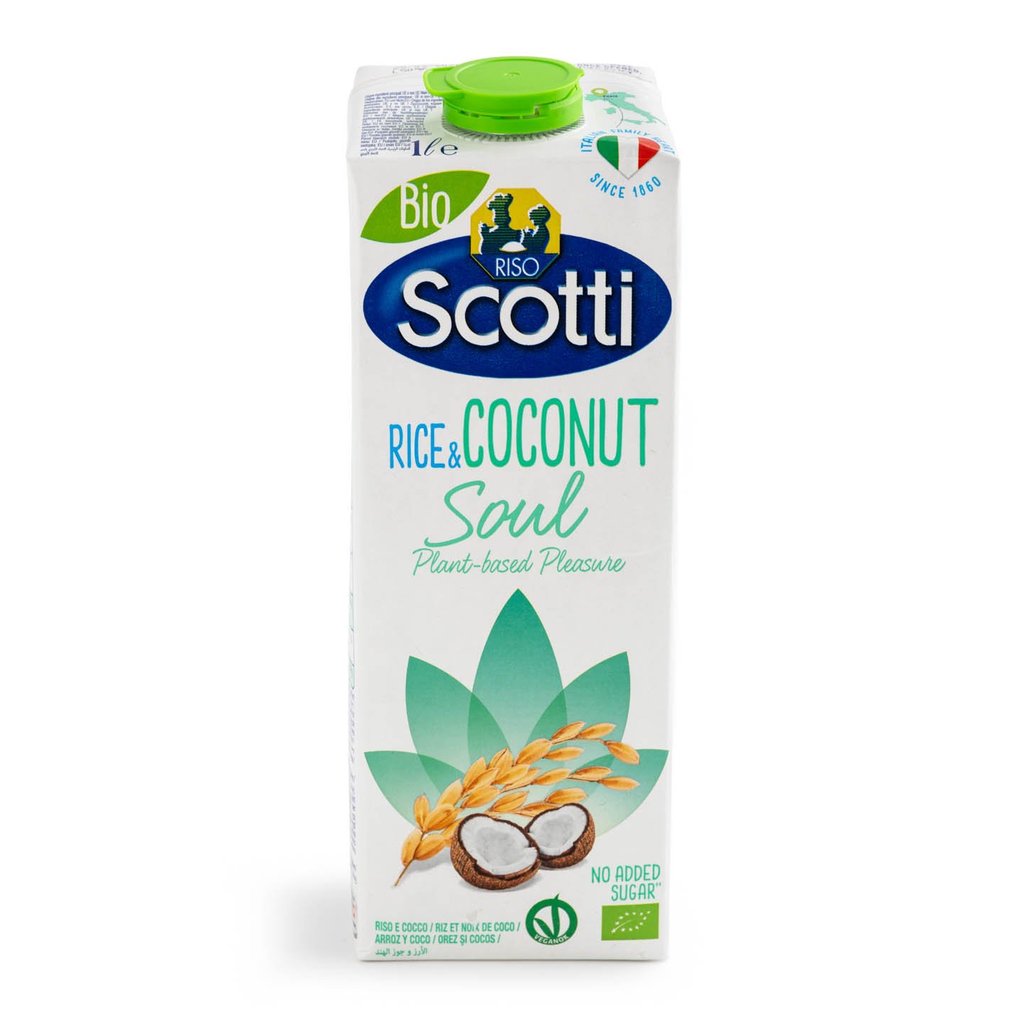 Băutură Bio din orez și cocos, Risso Scotti 1L