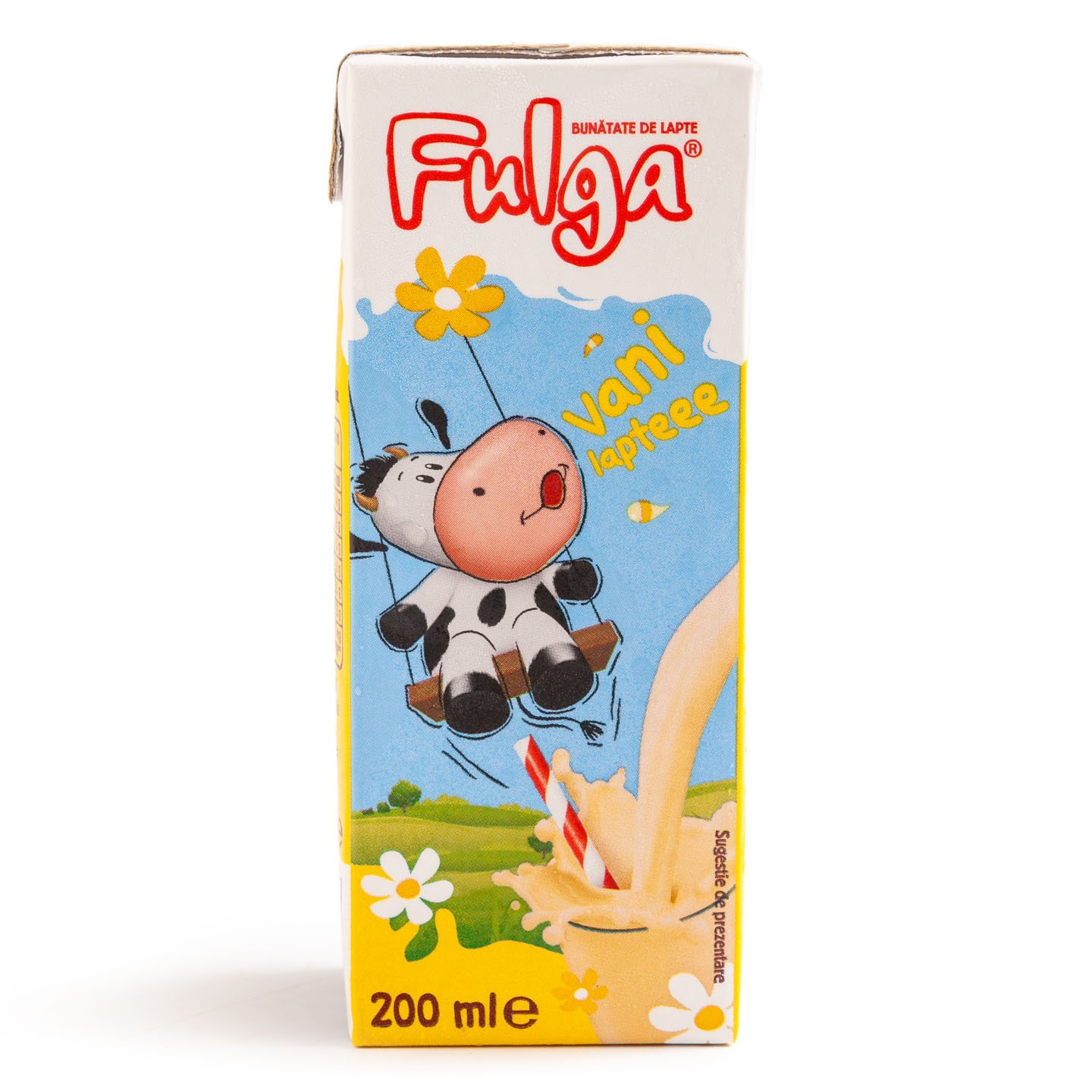 Lapte UHT cu aromă de cacao Fulga, 200ml