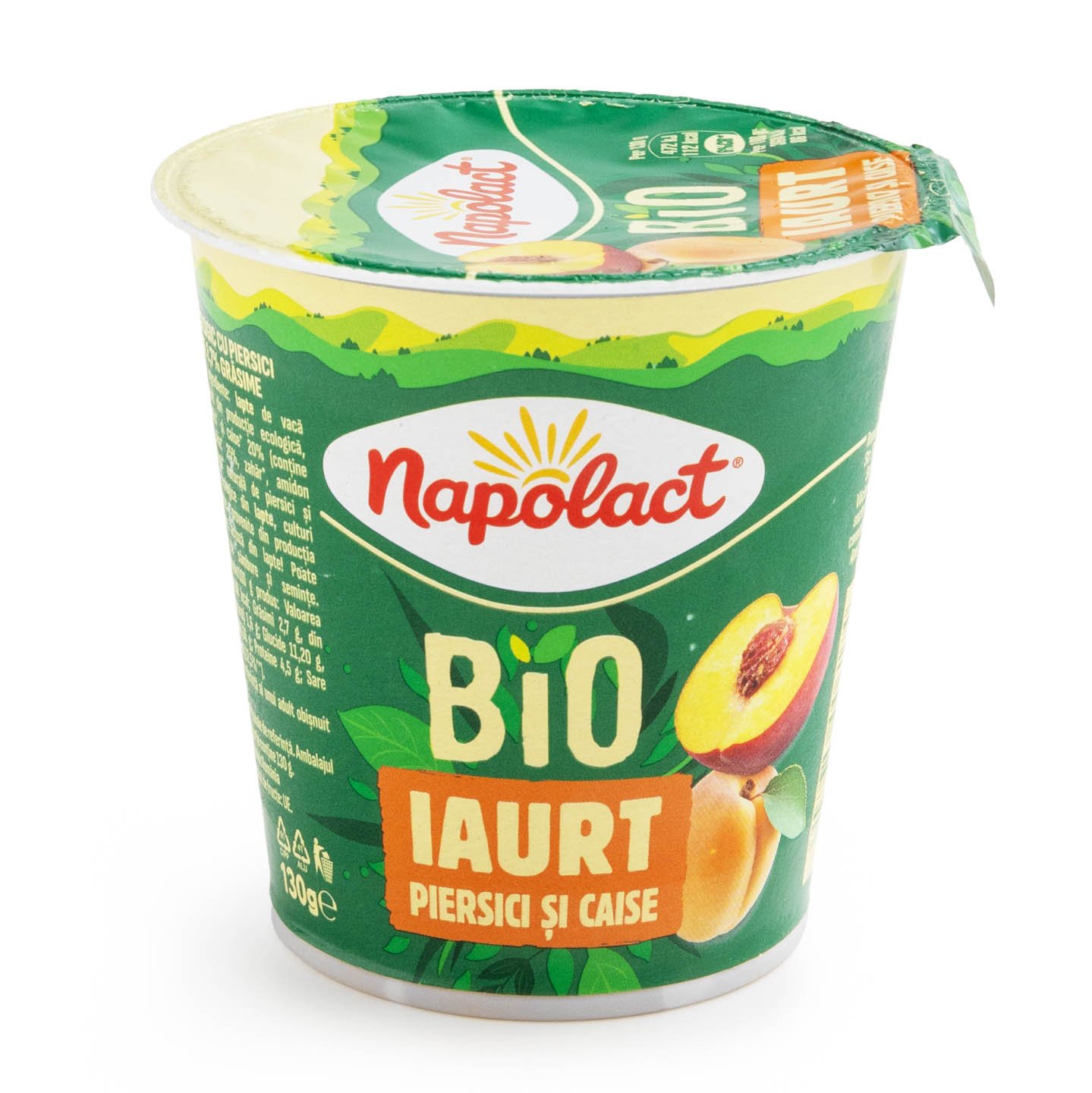 Iaurt Bio cu piersici / căpșuni /  fructe de pădure Napolact 130g