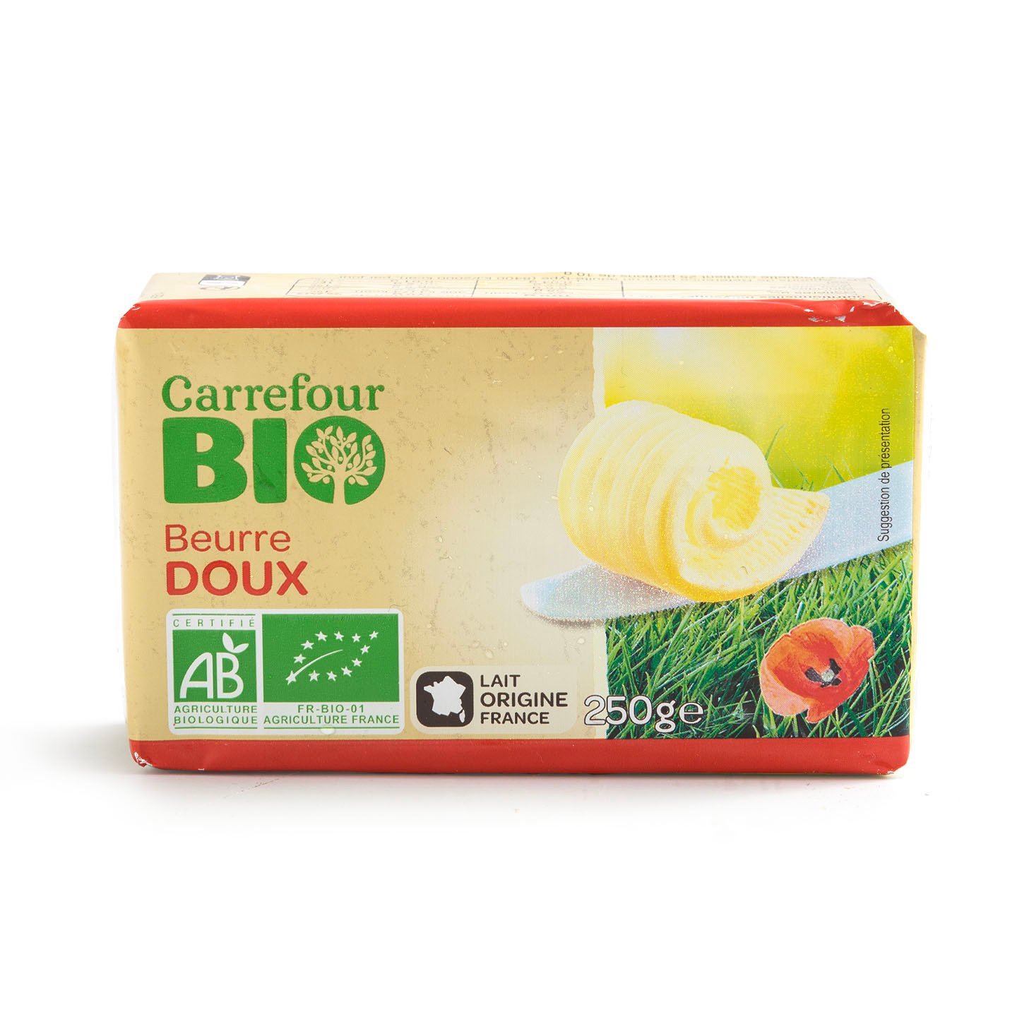 Unt 82% grăsime Carrefour Bio 250g
