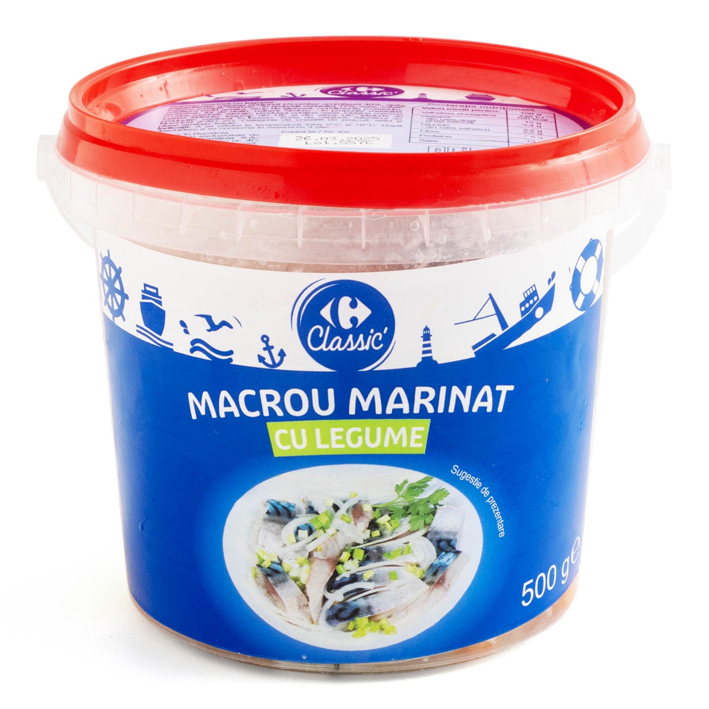 Macrou marinat cu legume Carrefour Classic 500g