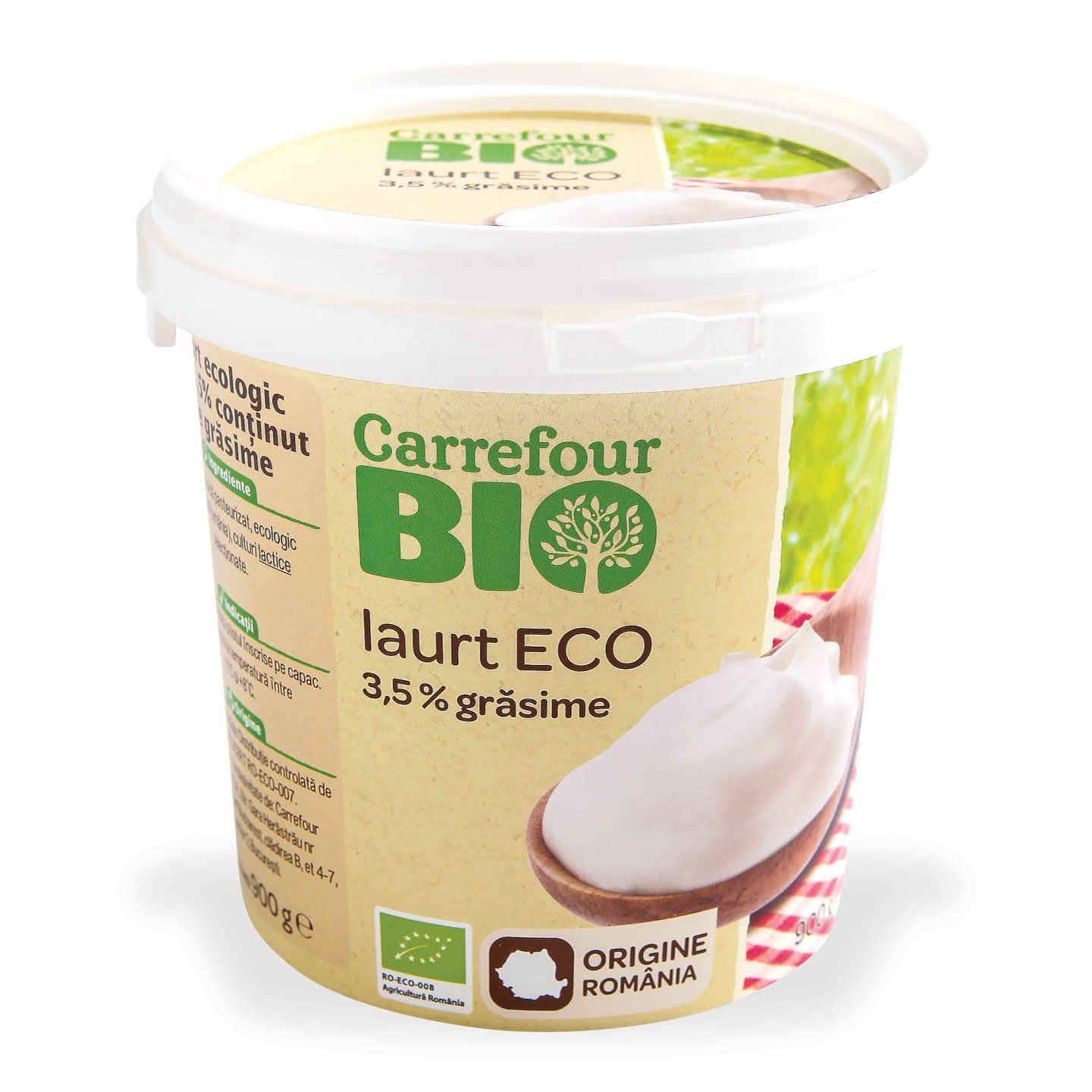 Iaurt ecologic 3.5% grăsime Carrefour Bio 900g