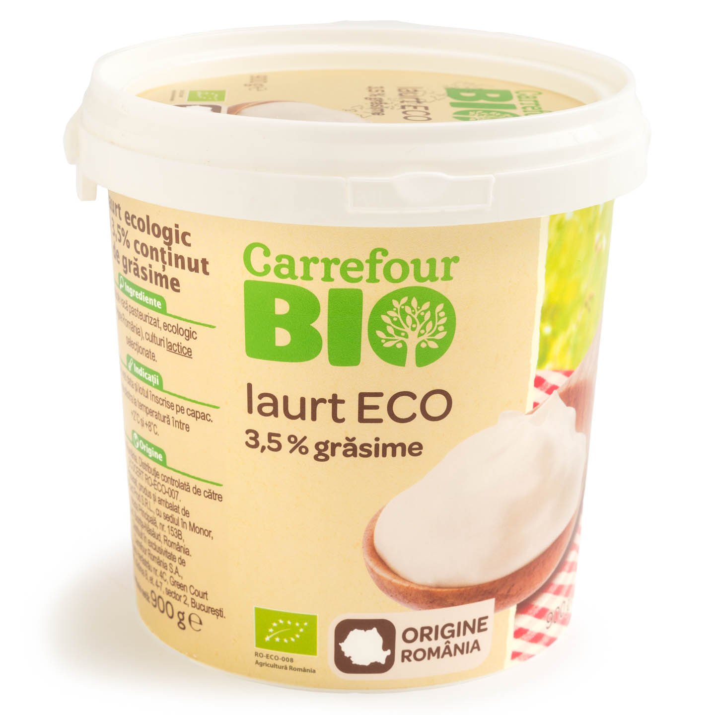 Iaurt ecologic 3.5% grăsime Carrefour Bio 900g