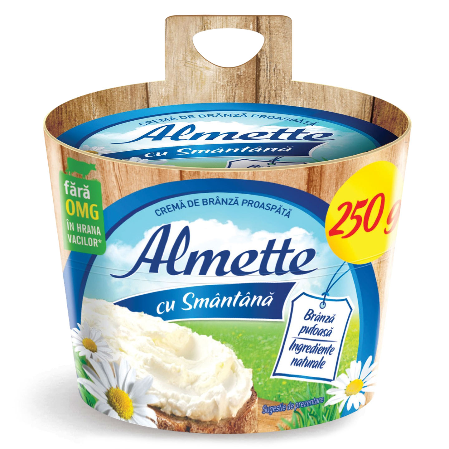 Almette cu smântână / verdeață Hochland 250g