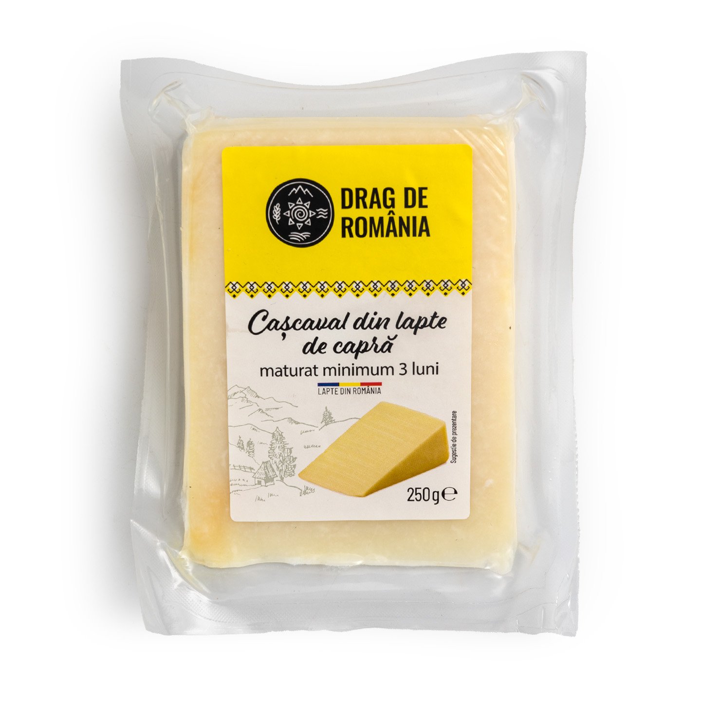 Cașcaval de capră Drag de România 250g