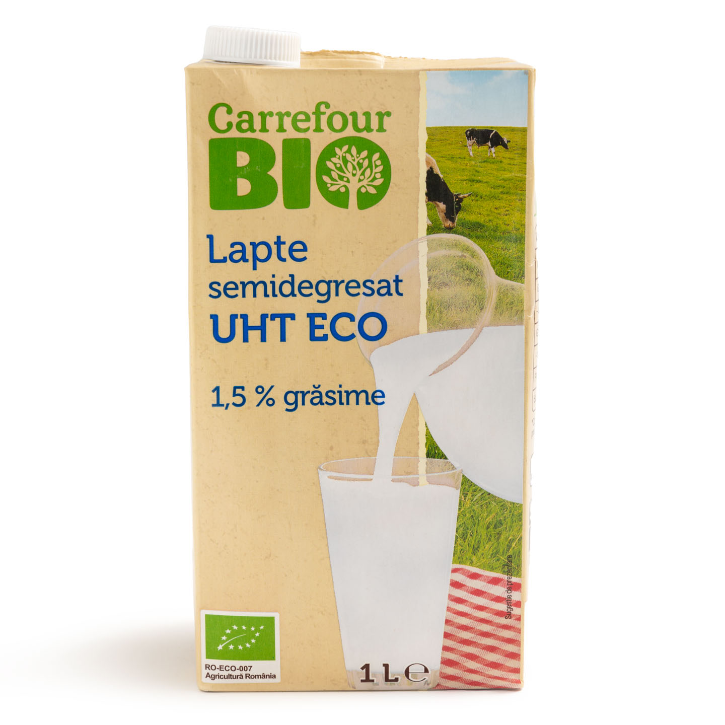 Lapte UHT 1.5% grăsime Carrefour Bio 1L