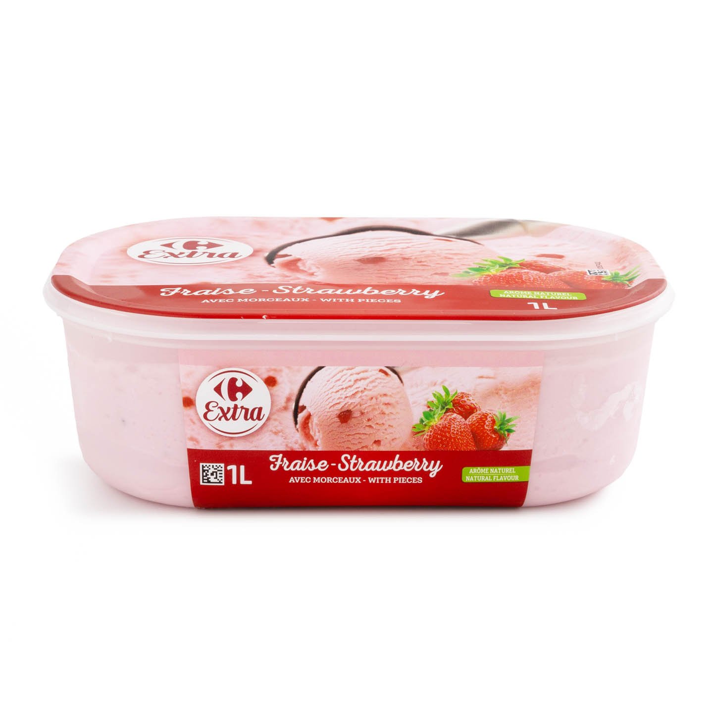 Înghețată cu căpșuni Carrefour Extra, 1000ml