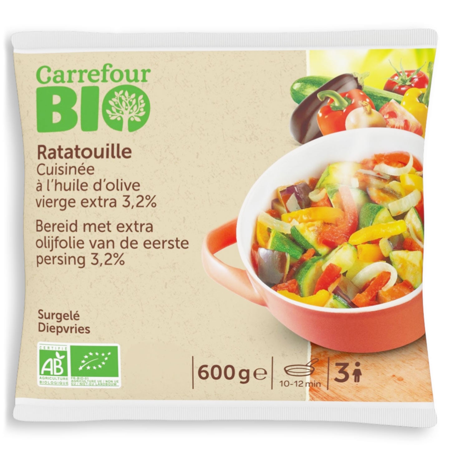 Ratatouille Carrefour Bio 600g