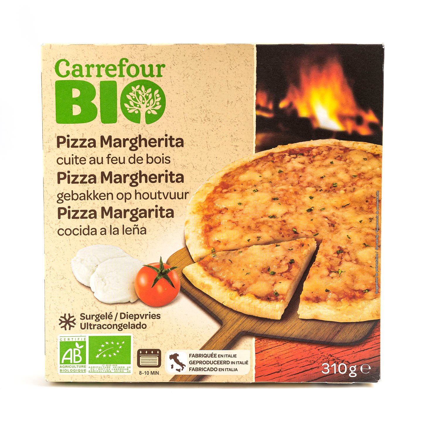 Pizza Margherita Carrefour Bio 310g