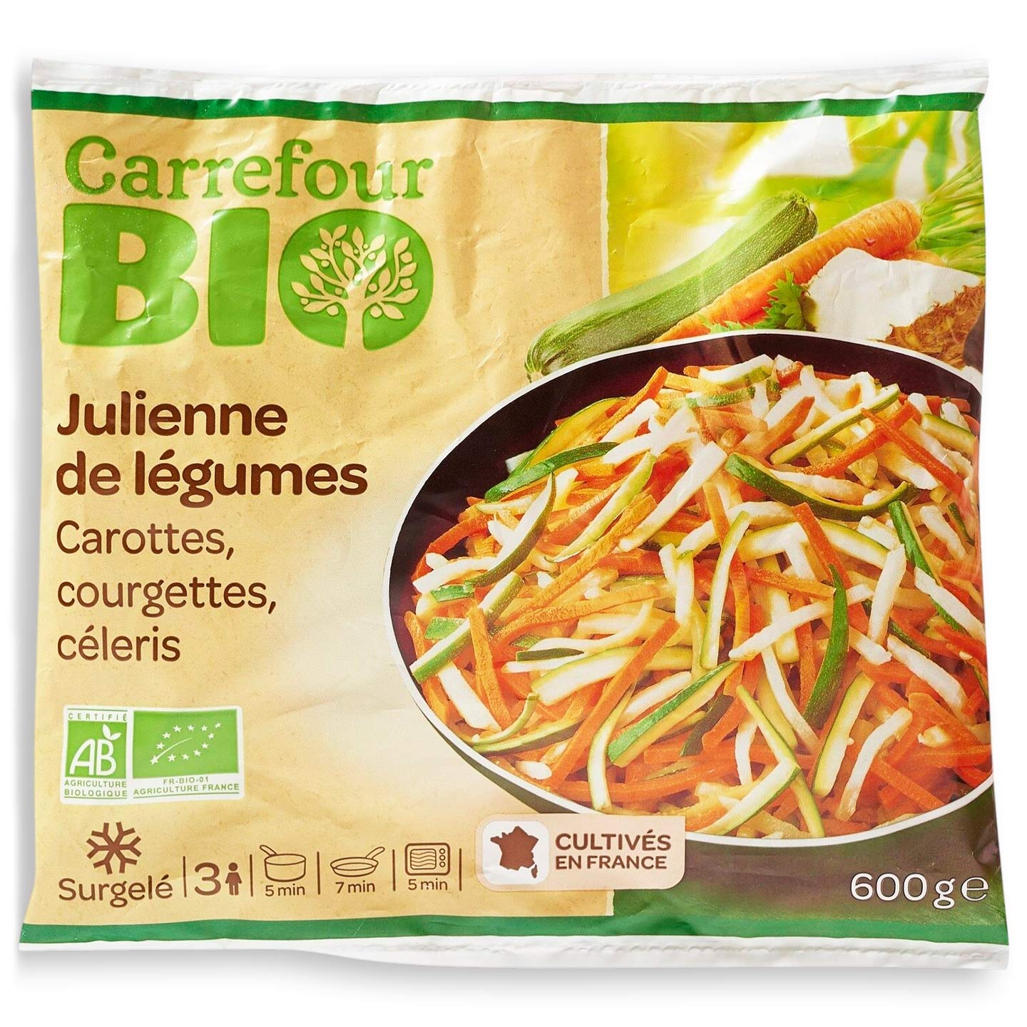 Legume Julienne Carrefour Bio 600g