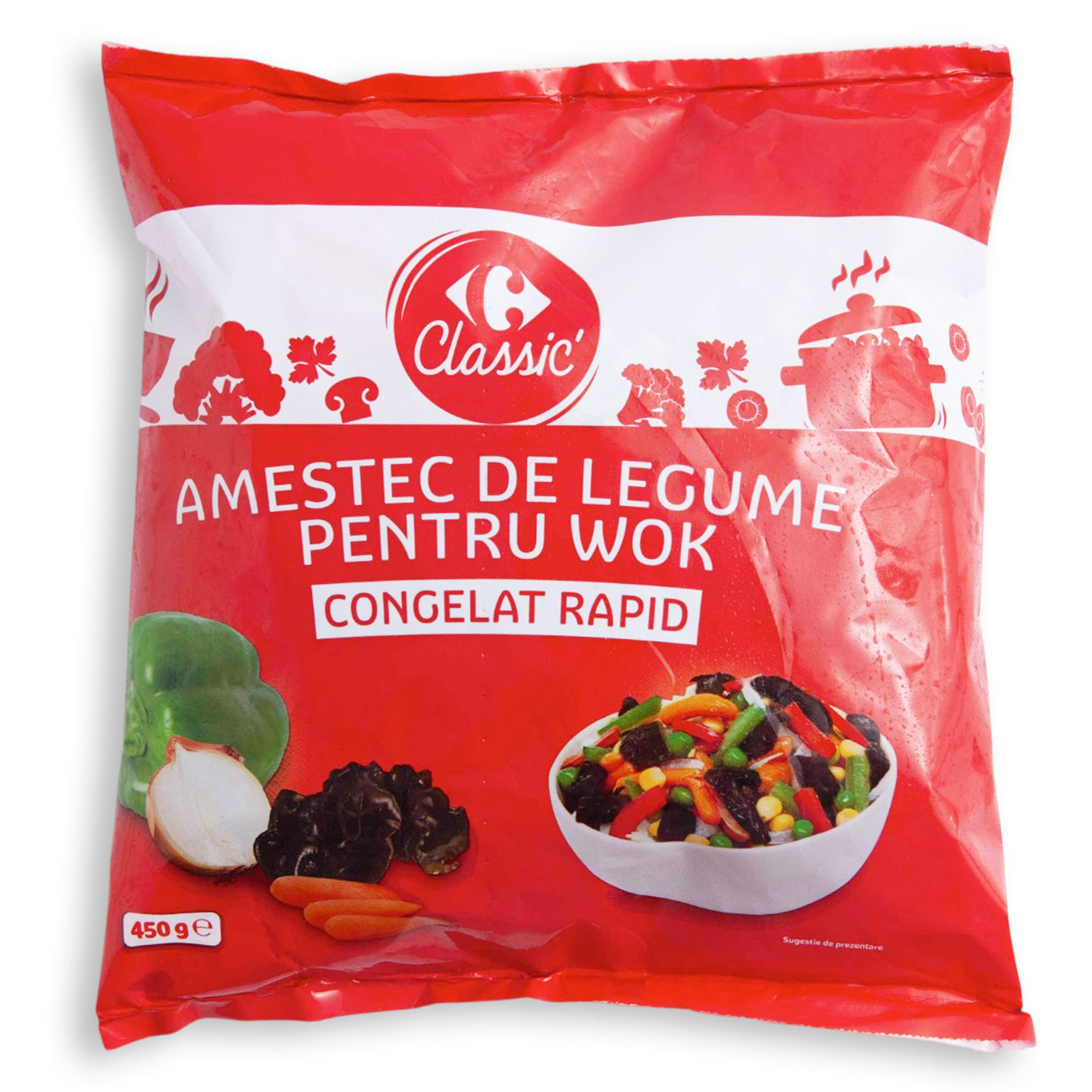Amestec de legume pentru wok Carrefour Classic 450g