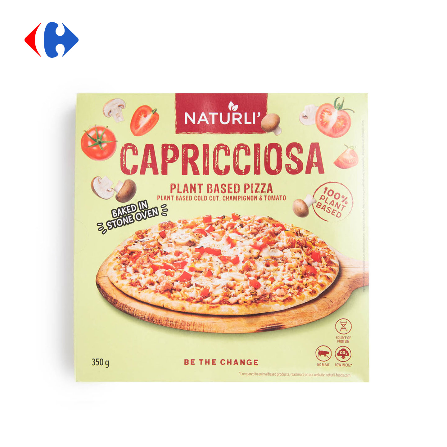 Pizza vegetală Capricciosa, Naturli 350g