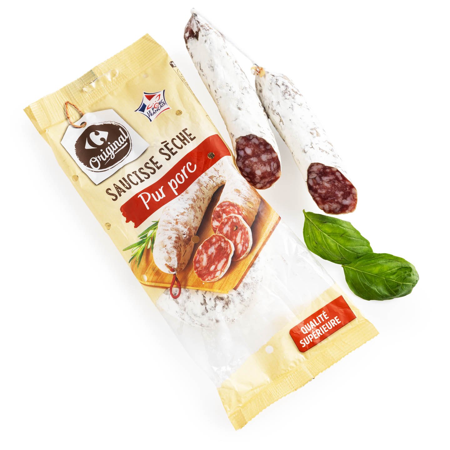 Cârnat crud-uscat Carrefour Original 250g