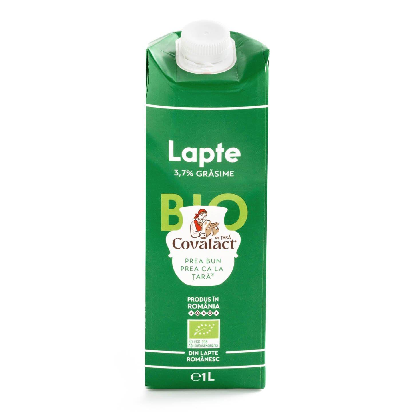 Lapte Bio, 3.7% grăsime Covalact 1L 