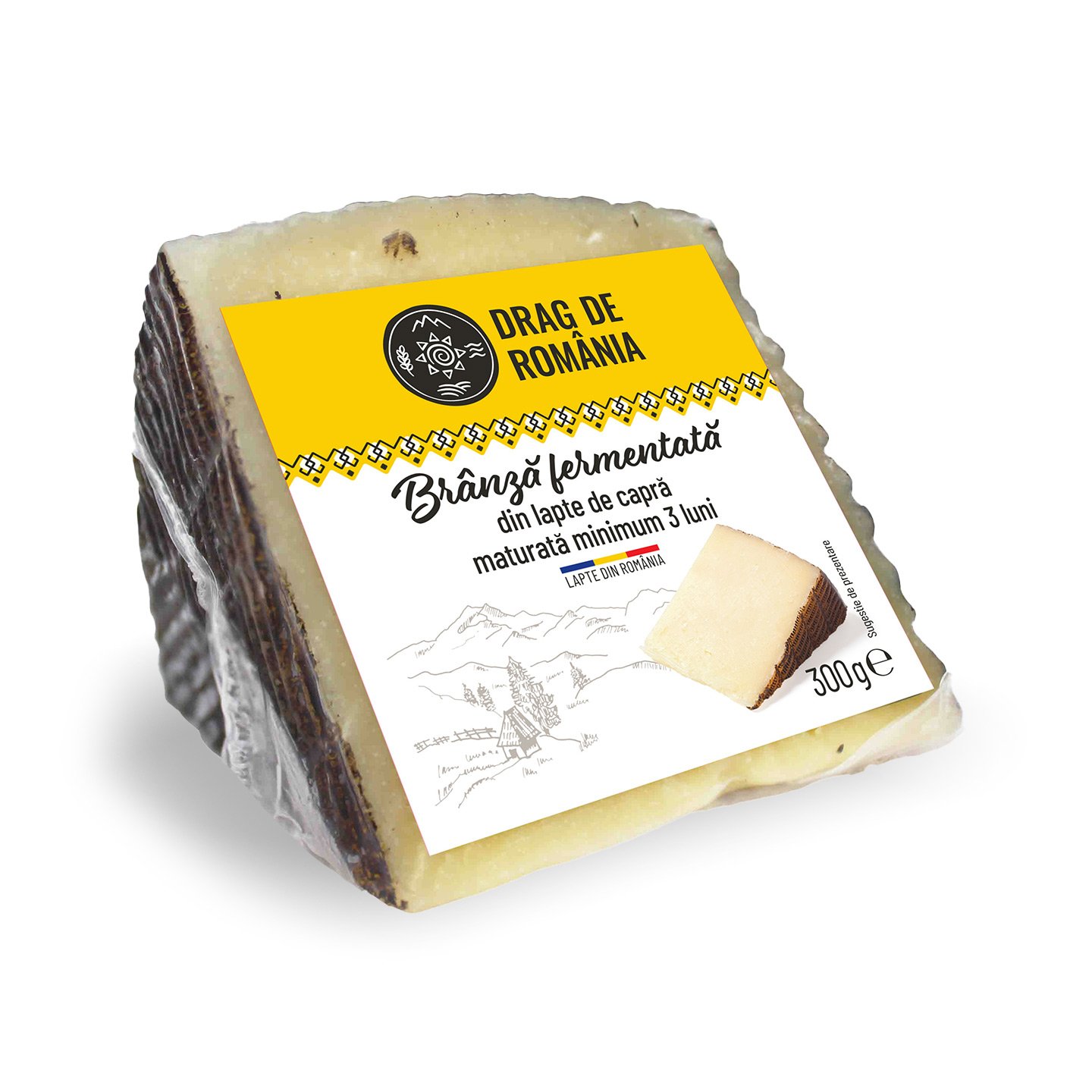 Brânză fermentată de capră Drag de România 300g