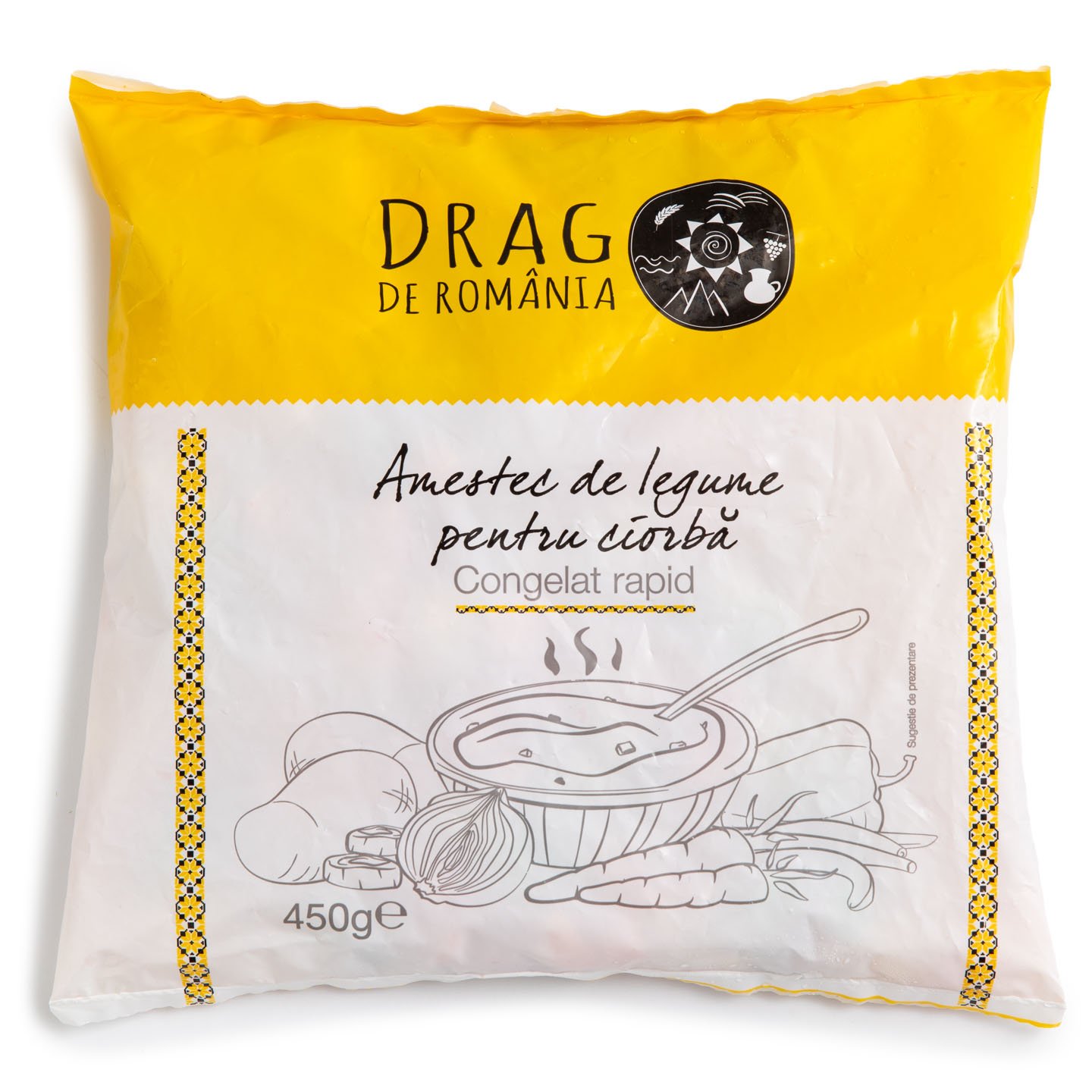 Amestec de legume pentru ciorbă Drag de România 450g