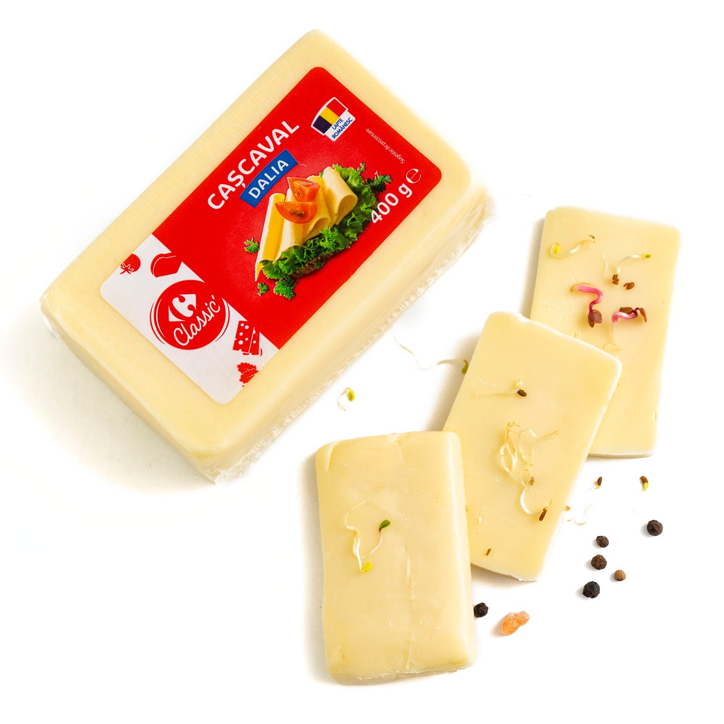 Cașcaval Dalia Carrefour Classic 400g