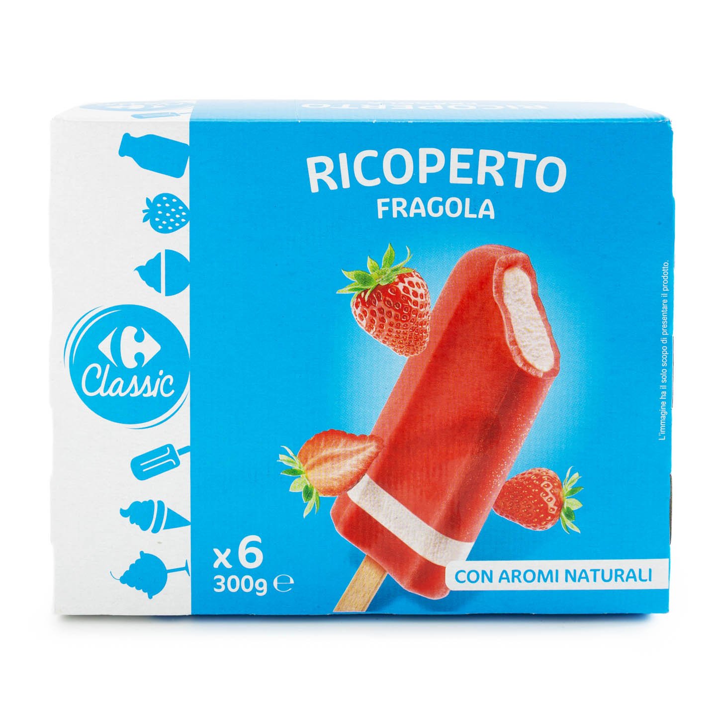 Inghețată de căpșune Carrefour Classic 6x50g, per pachet